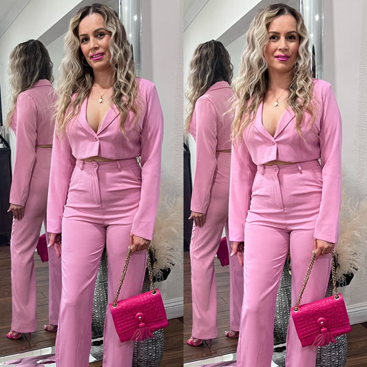 Desiree Pink Pant Set