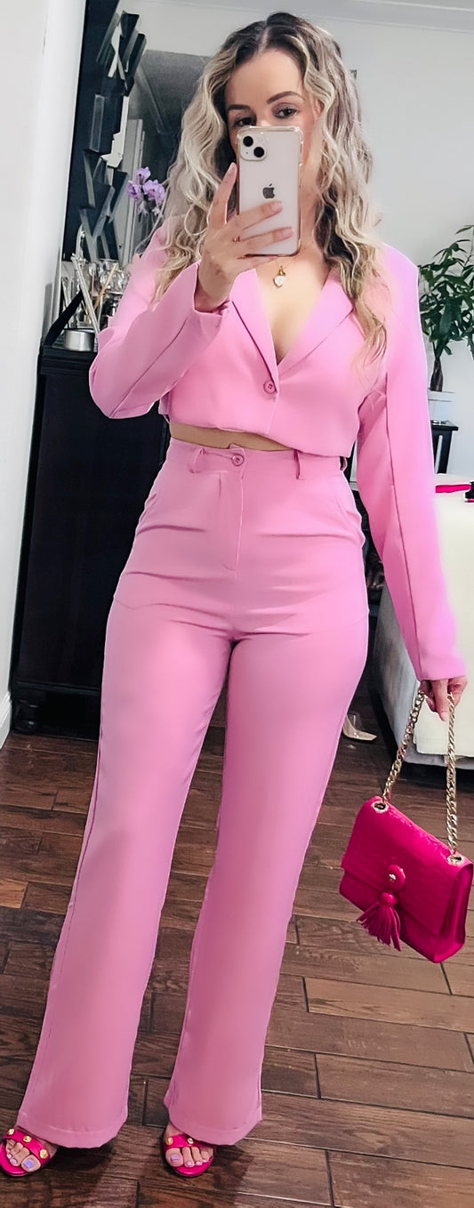 Desiree Pink Pant Set